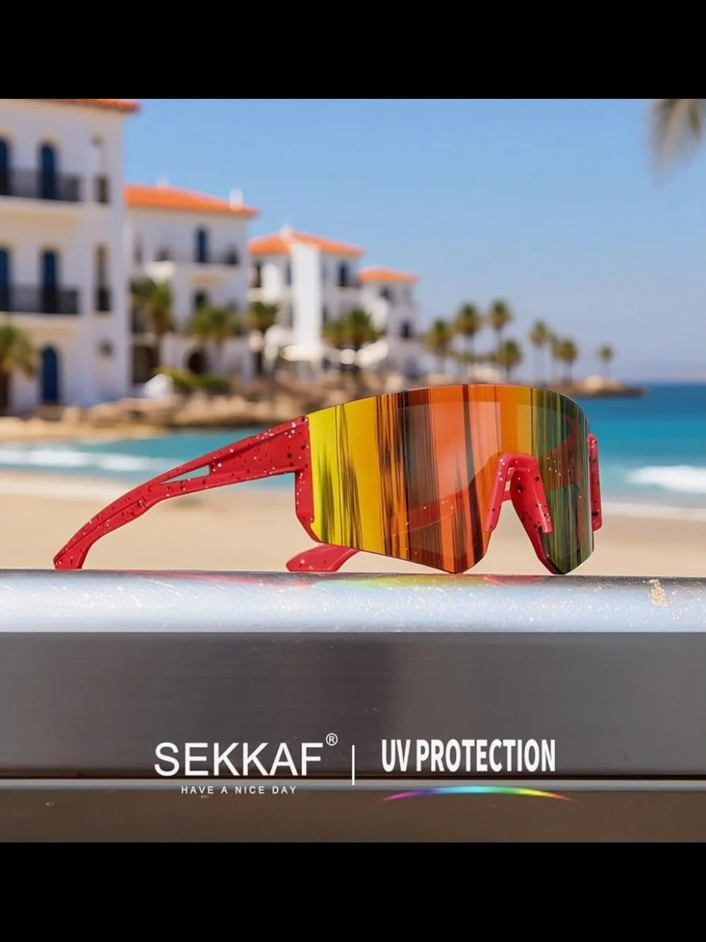 SEKKAF Youth Baseball Sunglasses for Boys Girls Age 6-12 Softball Cycling Sports